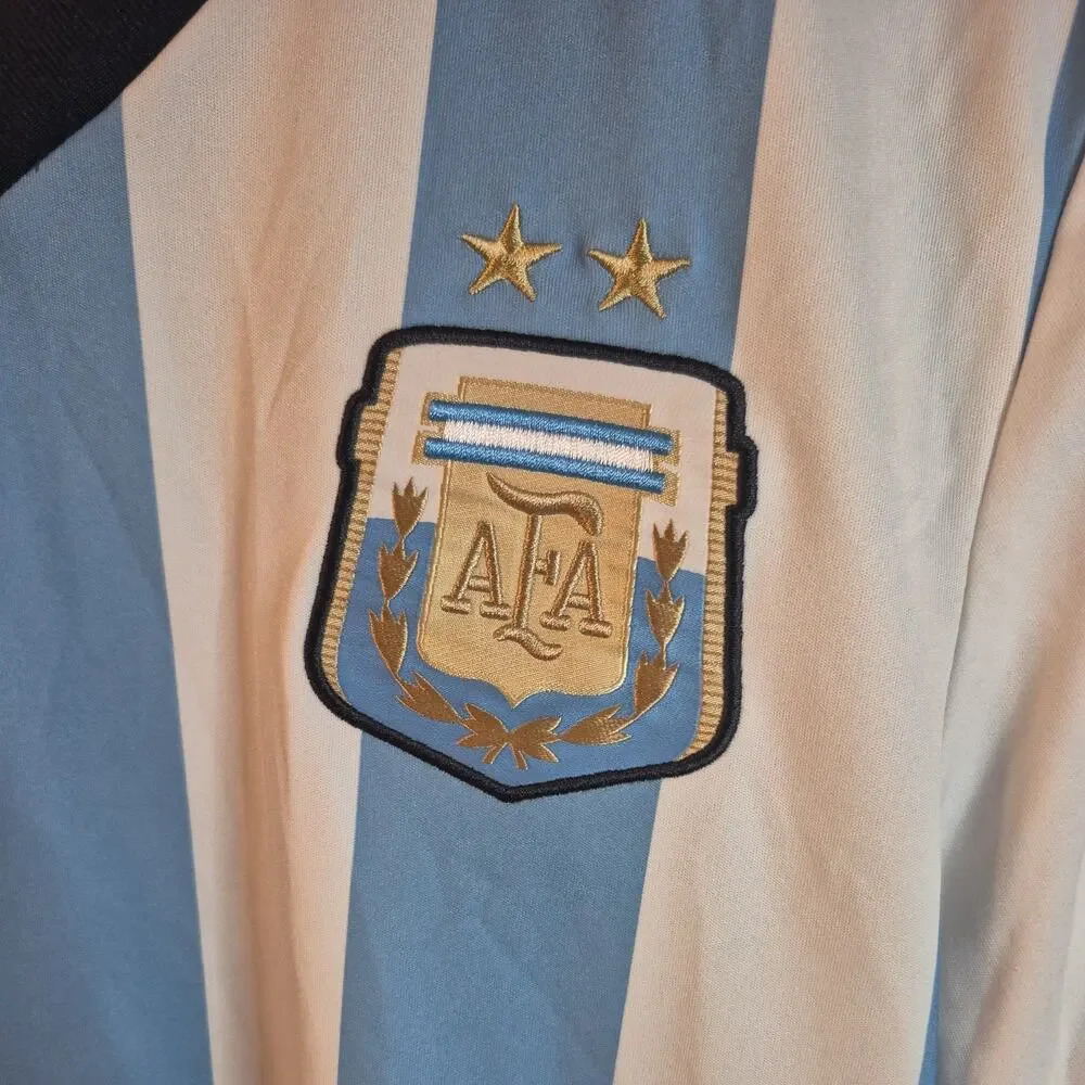 Vintage Argentina Home FIFA World Cup Brazil 2014 (S) Rare Soccer